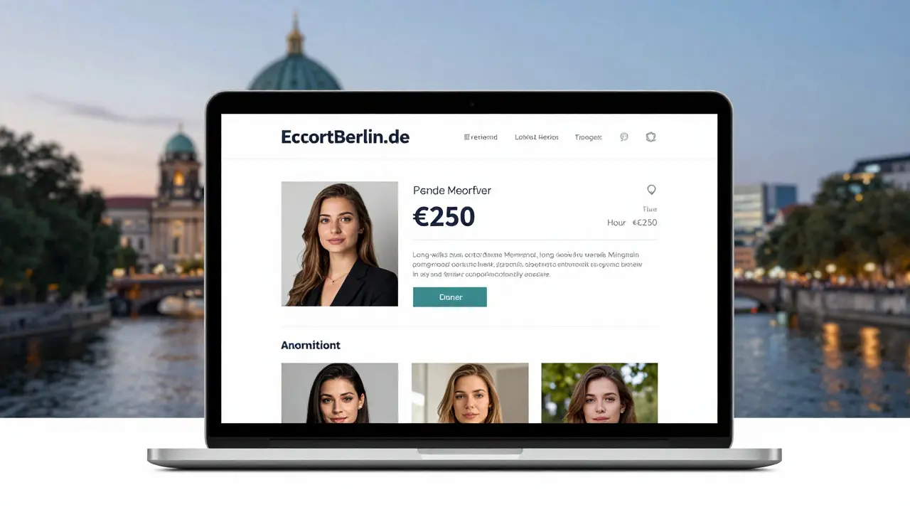 A verified escort profile on a trusted Berlin platform with clear rates and a thoughtful bio.